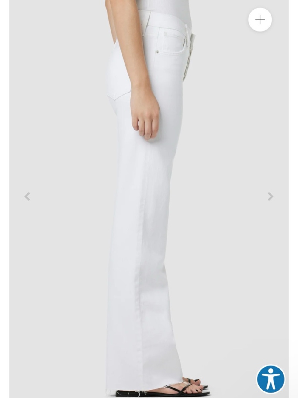 NWT Hudson High Rise Wide Leg Rosie white lily jeans - Picture 2 of 6